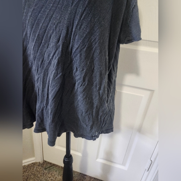 Free People We The Free Slate Blue Ribbed Riley Short Sleeve Tee XS - Picture 4 of 13